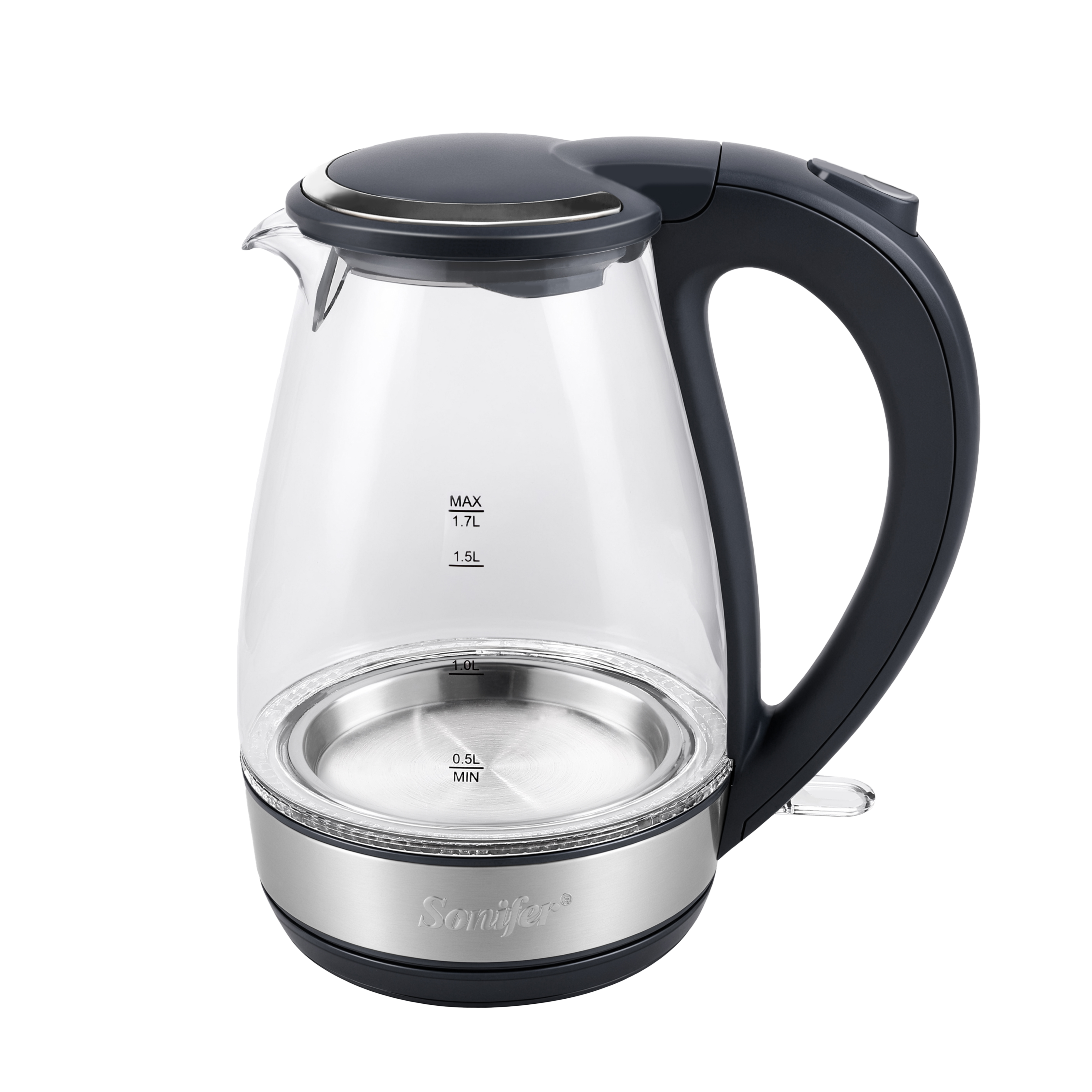 Sonifer SF-2153 Elektrik Çaydanı – 1.7L 2200W Şüşə Korpus